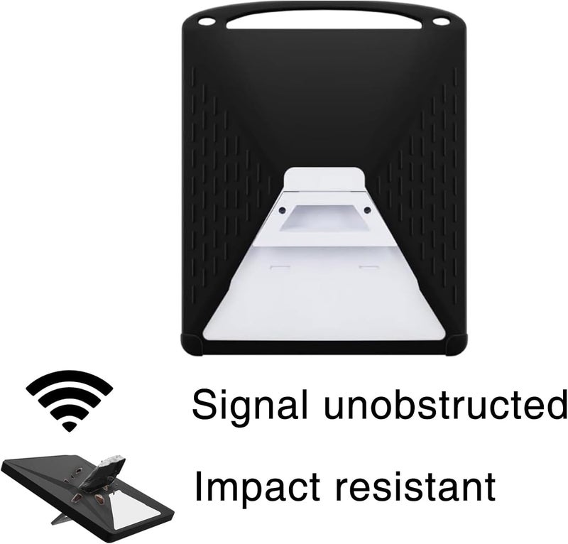 AiWi Space Starlink Mini Dish Protect Case- Silicone Protective Cover for Starlink Mini Satellite Dish, Anti-Drop, Anti-Bump and Scratch-Resistant, for Travel Backpack,Outdoor, Driving (Back-Black) - Image 2